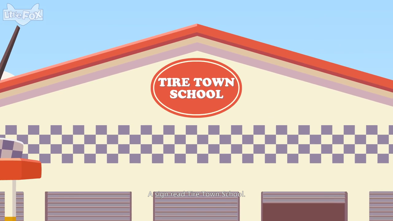 Little Fox启蒙动画Tire Town School全72集含配套MP3音频及绘本打包下载